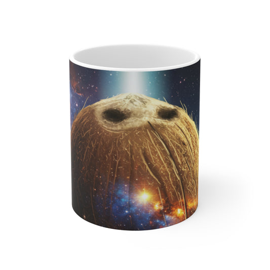 The Elusive Space Coconut - 11oz Ceramic Mug