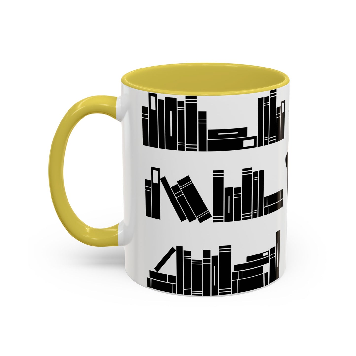 "Not the Books, Kitty!" Rainbow Mugs (11oz, 15oz)
