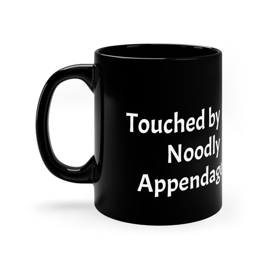 Touched by the Flying Spaghetti Monster Black Coffee Mug