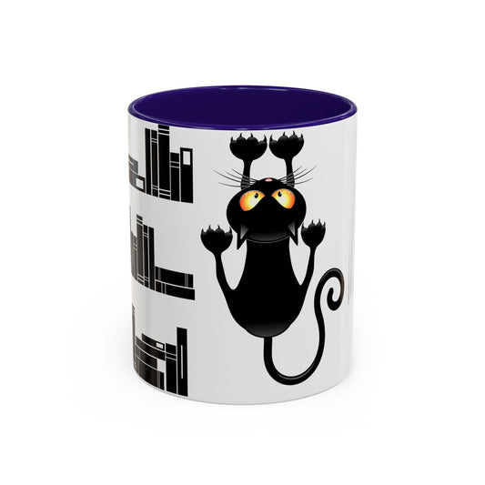 "Not the Books, Kitty!" Rainbow Mugs (11oz, 15oz)